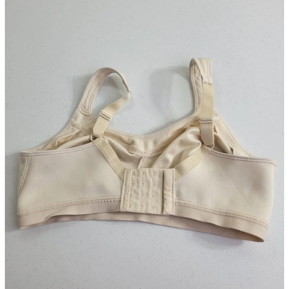 Playtex 18 Hour Active Beige Breathable Comfort Wire Free Bra Size 38DD‎